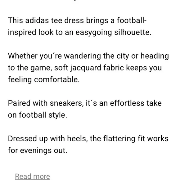 NWT Adidas Tiro Cut Three Stripes Jacquard Tee Dress Plus Size 4X - Picture 16 of 16